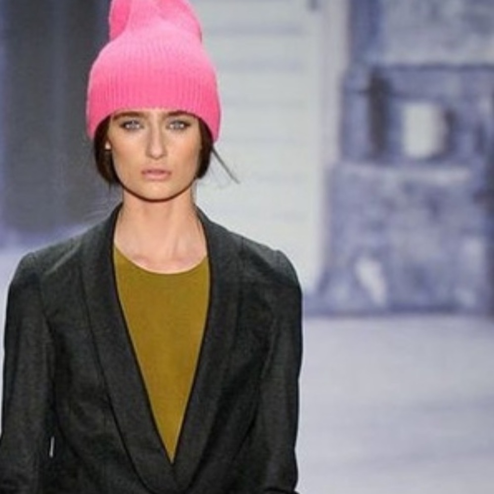 Tibi Fall Runway 2011 Hot Pink Beanie Cap